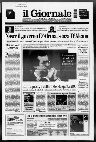 Il giornale : quotidiano del mattino